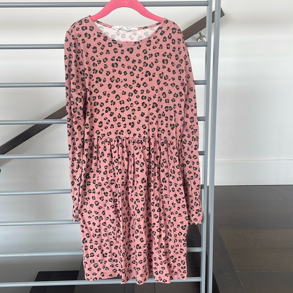 Worn Once H&M  Long Sleeve Tunic Dress - Animal Print